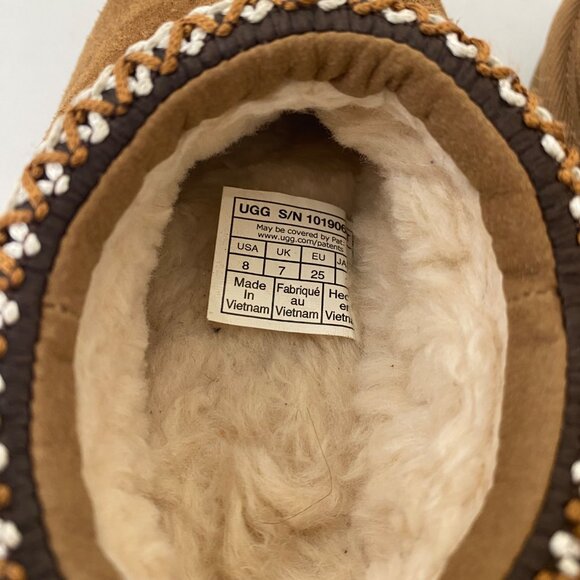 Ugg Toddler {size 8} Tasman II Slippers Shoes Chestnut Brown - Picture 6 of 9